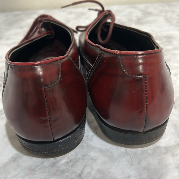 BRUNO MAGLI STEWARD MENS DRESS SHOES LEATHER MADE IN ITALY BURGUNDY Sz 9 - Picture 9 of 11